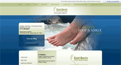 Desktop Screenshot of eastberlinpodiatrist.com